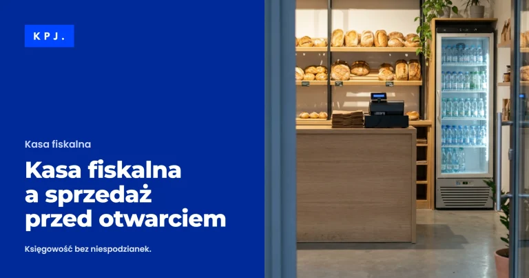 Kasa fiskalna a sprzedaż przed otwarciem — poradnik Biura Rachunkowego KPJ